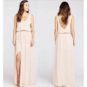 NWT Show Me Your Mumu Kendall Maxi Dress Dusty Blush XL Bridesmaid
